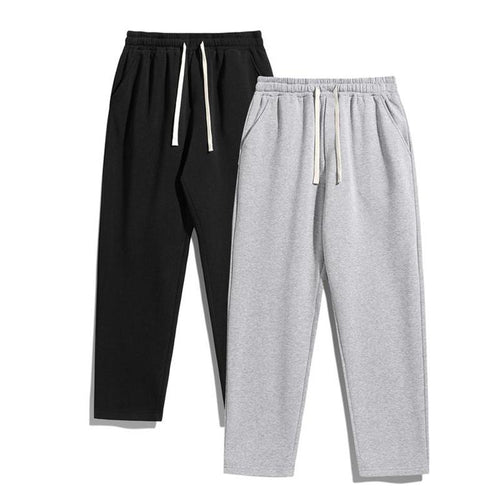 2-Piece Men'S Solid Fashion Sweatpants, Versatile Year-Round Wear, Ideal for Autumn and Winter
