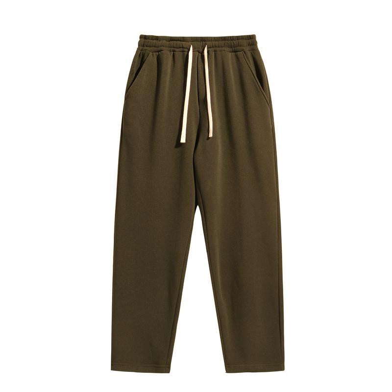 2-Piece Men'S Solid Fashion Sweatpants, Versatile Year-Round Wear, Ideal for Autumn and Winter