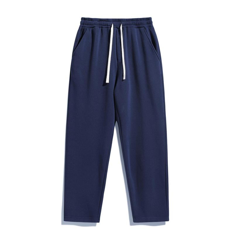 2-Piece Men'S Solid Fashion Sweatpants, Versatile Year-Round Wear, Ideal for Autumn and Winter