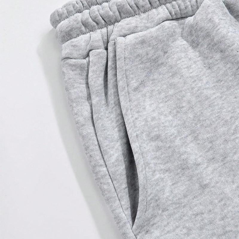 2-Piece Men'S Solid Fashion Sweatpants, Versatile Year-Round Wear, Ideal for Autumn and Winter